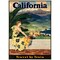 California - Travel by Train Vintage Travel Poster Prints product 1